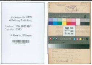 Entnazifizierung Wilhelm Hoffmann , geb. 05.12.1915 (Bauhandwerker)