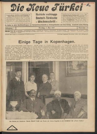 Jahrgang 1. Montag, 7. Mai 1917. Nummer 14