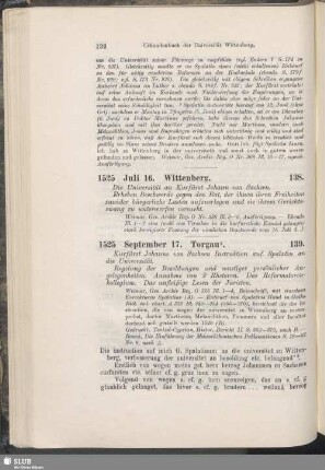 138. 1525, Juli 16. Wittenberg