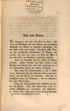 Die Marschen und Inseln der Herzogthümer Schleswig und Holstein : nebst vergleichenden Bemerkungen über die Küstenländer, die zwischen Belgien und Jütland liegen, 2
