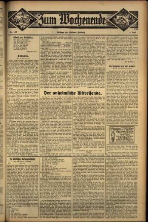 Zweite Ausgabe vom Sonntag, den 05. Juni 1932.