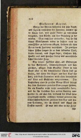Siebentes Kapitel