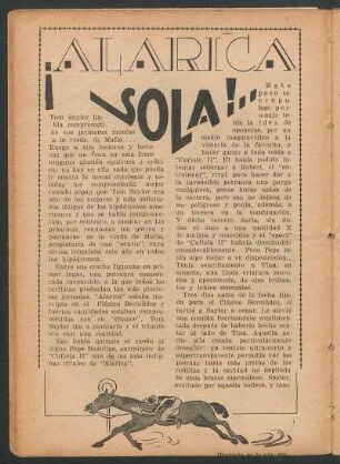 ¡Alarica sola!..
