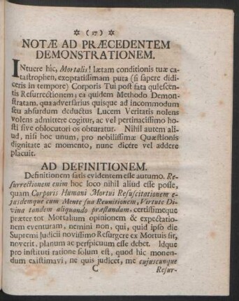 Ad Definitionem