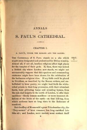 Annals of S. Paul's Cathedral : With Portrait and Illustrations