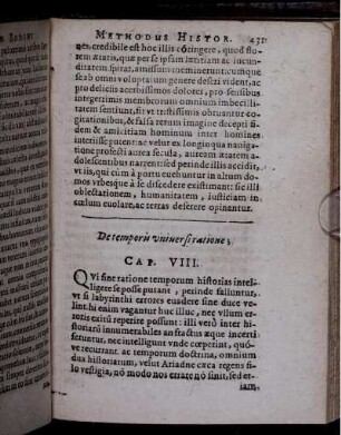 De temporis universi ratione; Cap. VIII.