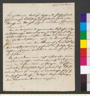 Brief von Zelter, Karl Friedrich an Schulze, Karoline