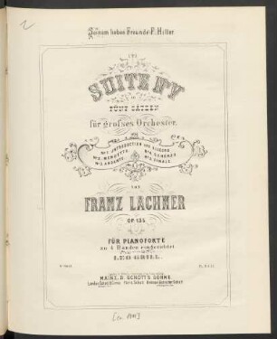 Suite No. V in fünf Sätzen op. 135
