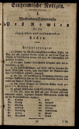 Einheimische Notizen