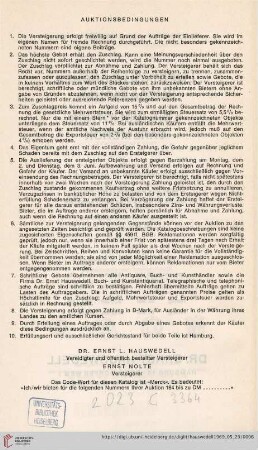 Auktionsbedingungen