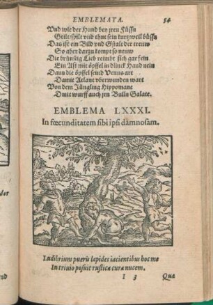 Emblema LXXXI. In fœcunditatem sibi ipsi damnosam.