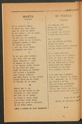 Mi pirula : (Tango)