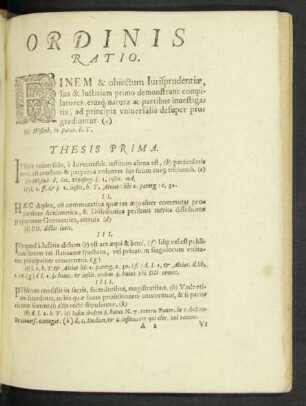 Ordinis Ratio.