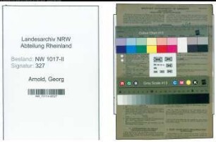 Entnazifizierung Georg Arnold , geb. 16.02.1898 (Arbeiter)