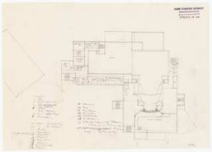 Staatstheater Kassel: Grundriss 2. OG 1:500