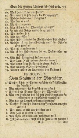 Periodus VI.