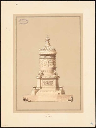 Kriegerdenkmal, Magdeburg: Aufriss