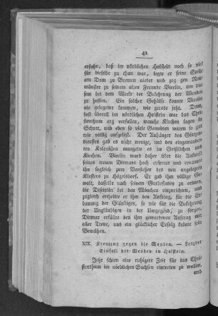 XIX. Kreuzzug gegen die Wenden. - Letzter Einfall der Wenden in Holstein.