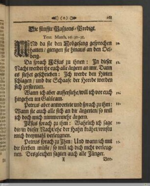 Die fünffte Paßions-Predigt.