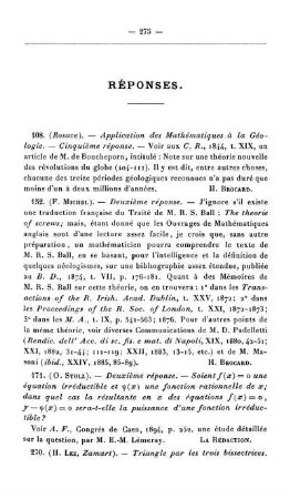 Réponses.