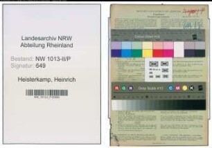 Entnazifizierung Heinrich Heisterkamp , geb. 21.12.1895 (Polizist)