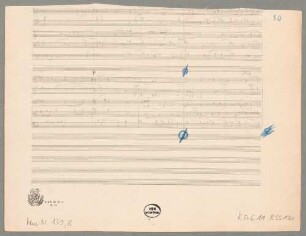 Quintets, vl (2), vla (2), vlc, fis-Moll, Sketches - BSB Mus.N. 139,8 : [without title]