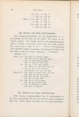 24. Rudolf von Ems, Weltchronik.