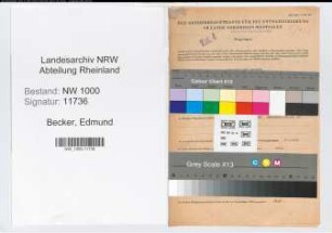 Entnazifizierung Edmund Becker, geb. 15.04.1911 (Angestellter)