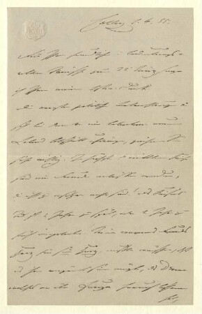 Brief von Kaiser Deutsches Reich Wilhelm I. an Friedrich von Raumer