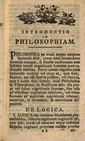 Conspectus materiae philosophicae