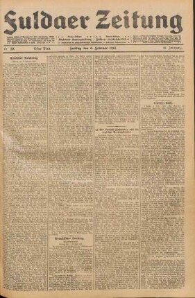 Ausgabe vom Freitag, den 06. Februar 1914.