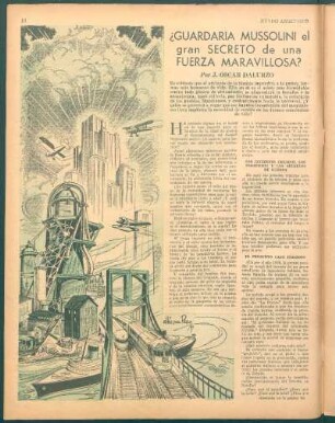 ¿Guardaria Mussolino el gran secreto de una fuerza maravillosa?