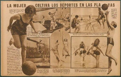 La mujer cultiva los deportes en las playas [Fotografías]