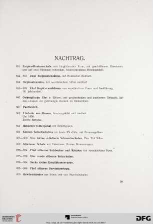 Nachtrag (Nr. 651-790)