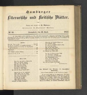 No. 31. 16. April 1853