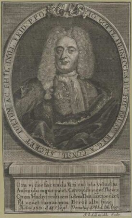 Bildnis des Io. Gottl. Heineccius