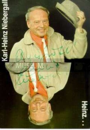Autogrammkarte von Karl-Heinz Niebergall