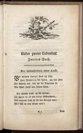 Lieder zweier Liebenden. Zweites Buch.