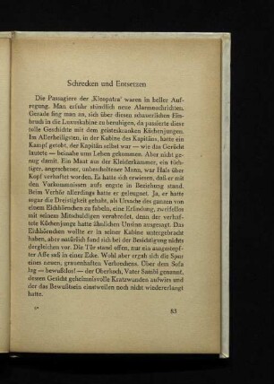Schrecken und Entsetzen