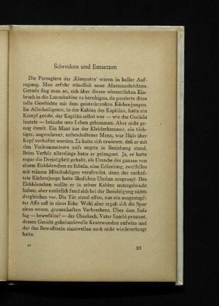 Schrecken und Entsetzen