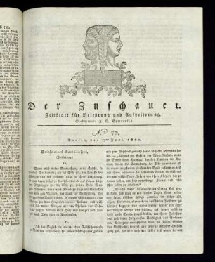 No. 73 - 19. Juni 1821