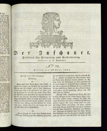 No. 73 - 19. Juni 1821