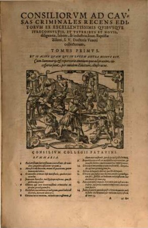 Consiliorum Selectorum, In Criminalibus Causis, Tomus Primus