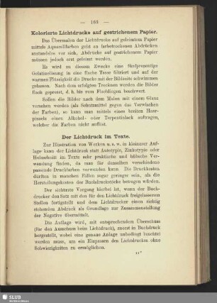 Der Lichtdruck im Texte