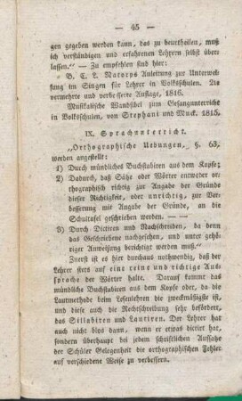IX. Sprachunterricht.