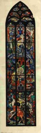 Entwurf für ein Glasfenster in der Evangelischen Pfarrkirche in Marburg