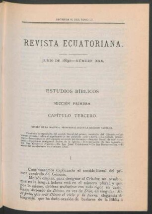 Junio de 1891 - Número XXX.
