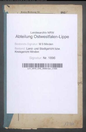Sonstige: Rathert, Louise, geb. Glissmann: