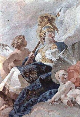 Allegorie des Krieges und Darstellung der österreichischen Militärmacht während des 7-jährigen Krieges