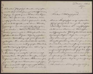 Schreiben an Hermann Muthesius (Brief)